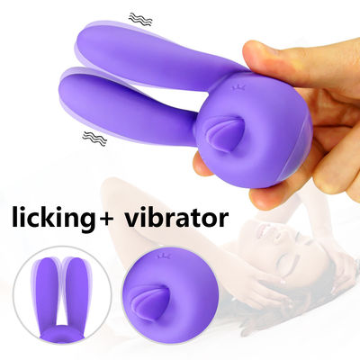 Sexspielzeug-Hautgefühl der magnetischen Aufladungsleckenden Kaninchen-Vibrator-Frauen