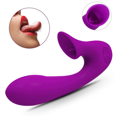 Medizinische Stelle Dildo-erwachsene Sex-Vibrator-leckendes Mundspielzeug des Silikon-IPX7 G