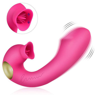Wasserdichte Zunge IPX-4, die Dauer der Dildo-Vibrator-Frauen des Sexspielzeug-2H leckt