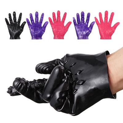 Zustimmung weibliche der Masturbations-Silikon-lesbische Sex-Handschuh-magische Palmen-Handrohs