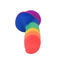 Saugnapf Dildo des Regenbogen-400g L20cm fälschte Penis-Sex-Spielzeug