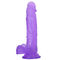 Große 220mm Längen-realistischer Sex Toy Suction Cup Crystal Dick TPEs für Frauen