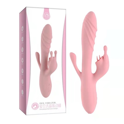 Stellen-Klitoris-Anreger des Silikon TPE-Dildo-Kaninchen-Vibrator-Klitoris-Sauger-65DB G