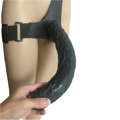 Super enormer Durchmesser-Bügel 820G 50mm auf Dildo-Sex Toy Leather Strapon Harness