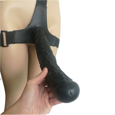 Super enormer Durchmesser-Bügel 820G 50mm auf Dildo-Sex Toy Leather Strapon Harness