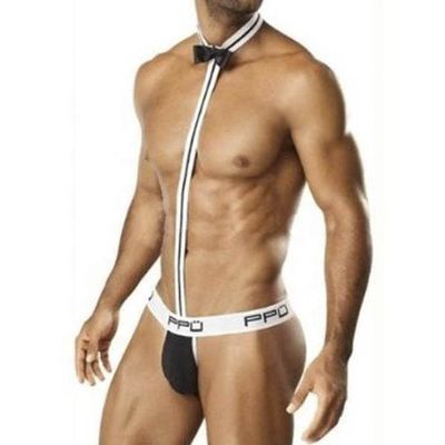 Weihnachtsmann-sexy Zapfen G - Schnur Bowknot-Schlüpfer des Polyester-60g
